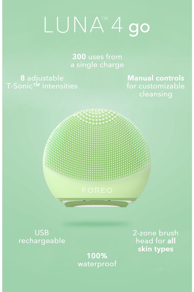 LUNA 4 go Facial Cleansing & Massaging Device, Alternate, color, PISTACHIO