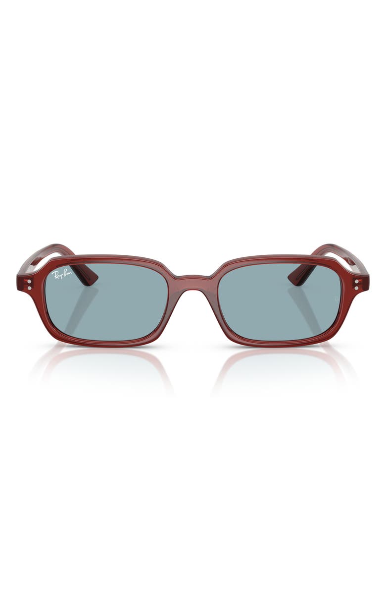 Ray-Ban Pillow 51mm Rectangular Sunglasses, Main, color, Blue