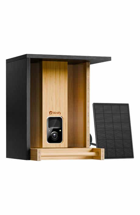 Feeder Bamboo Lite Smart Bird Feeder with Solar Panel