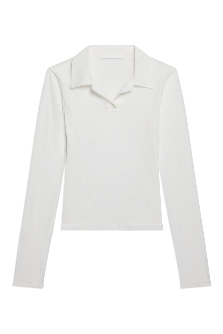 Twisted Polo Top, Alternate, color, WHITE - 100