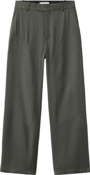 MANGO Straight Leg Suit Pants
