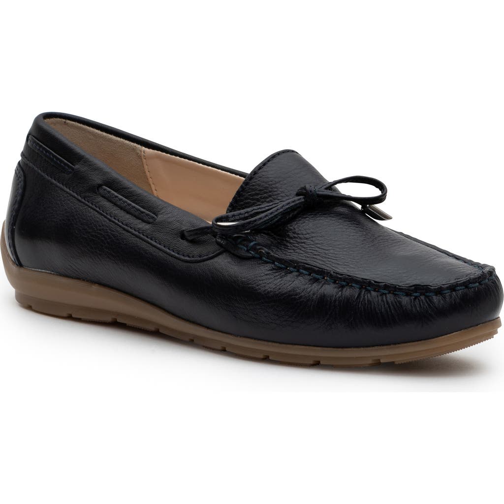 ara Amarillo Leather Driving Shoe in Blau Cervocalf  product