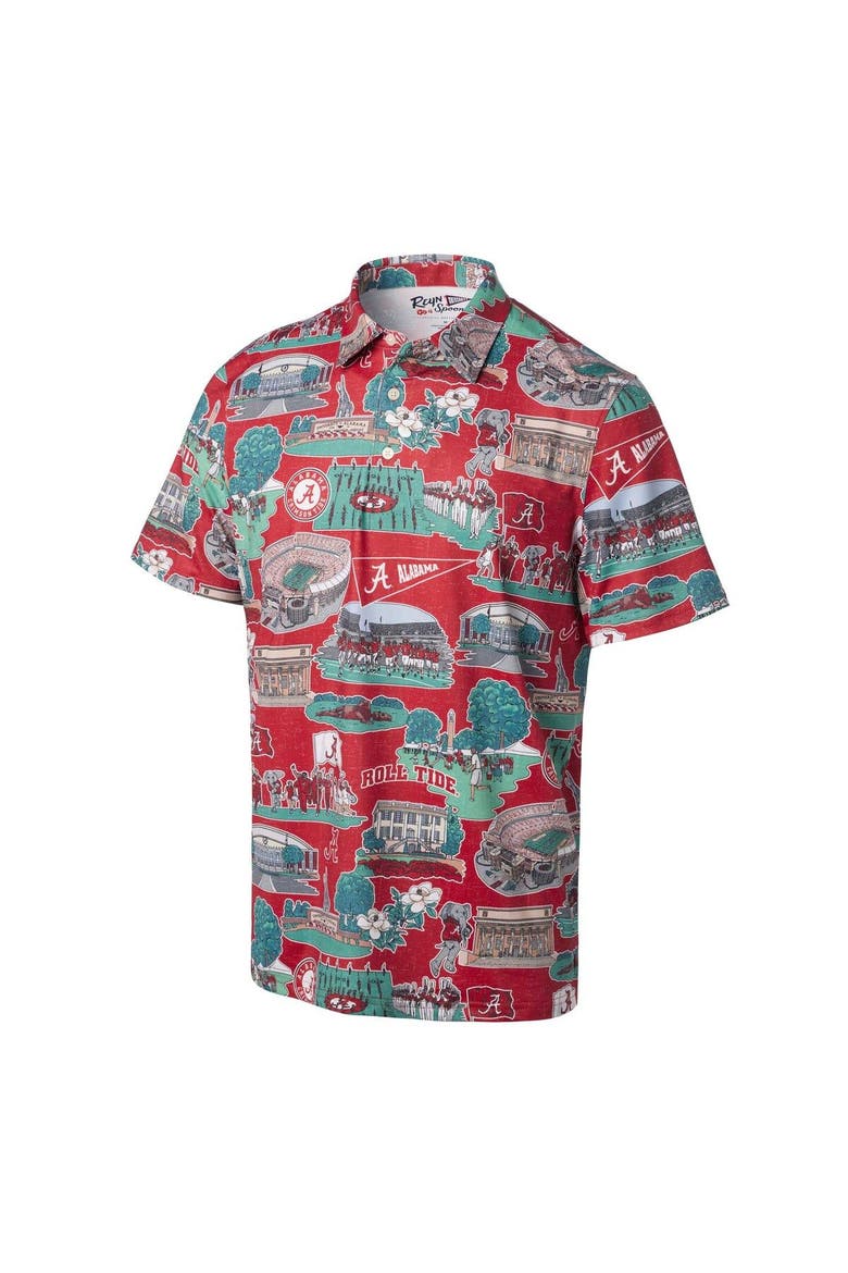 Men's Reyn Spooner Crimson Alabama Crimson Tide Scenic Polo, Alternate, color, Crimson
