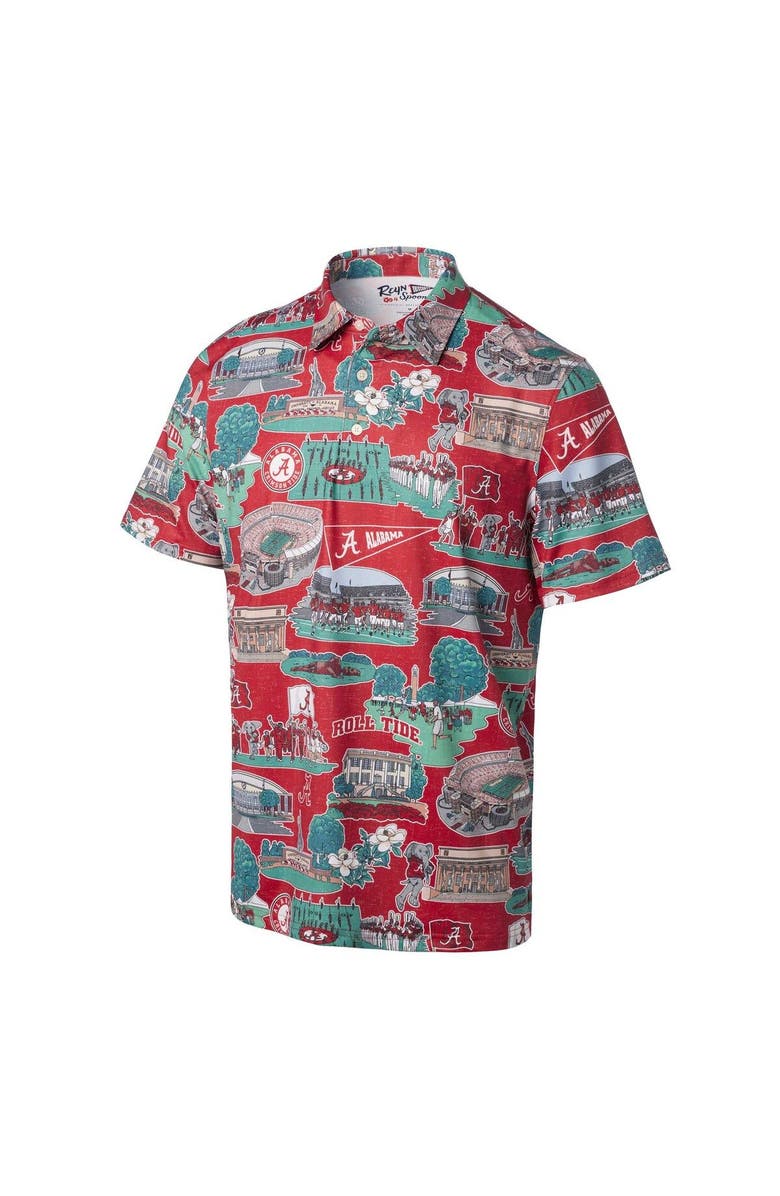 Reyn Spooner Men's Reyn Spooner Crimson Alabama Crimson Tide Scenic Polo, Alternate, color, Crimson