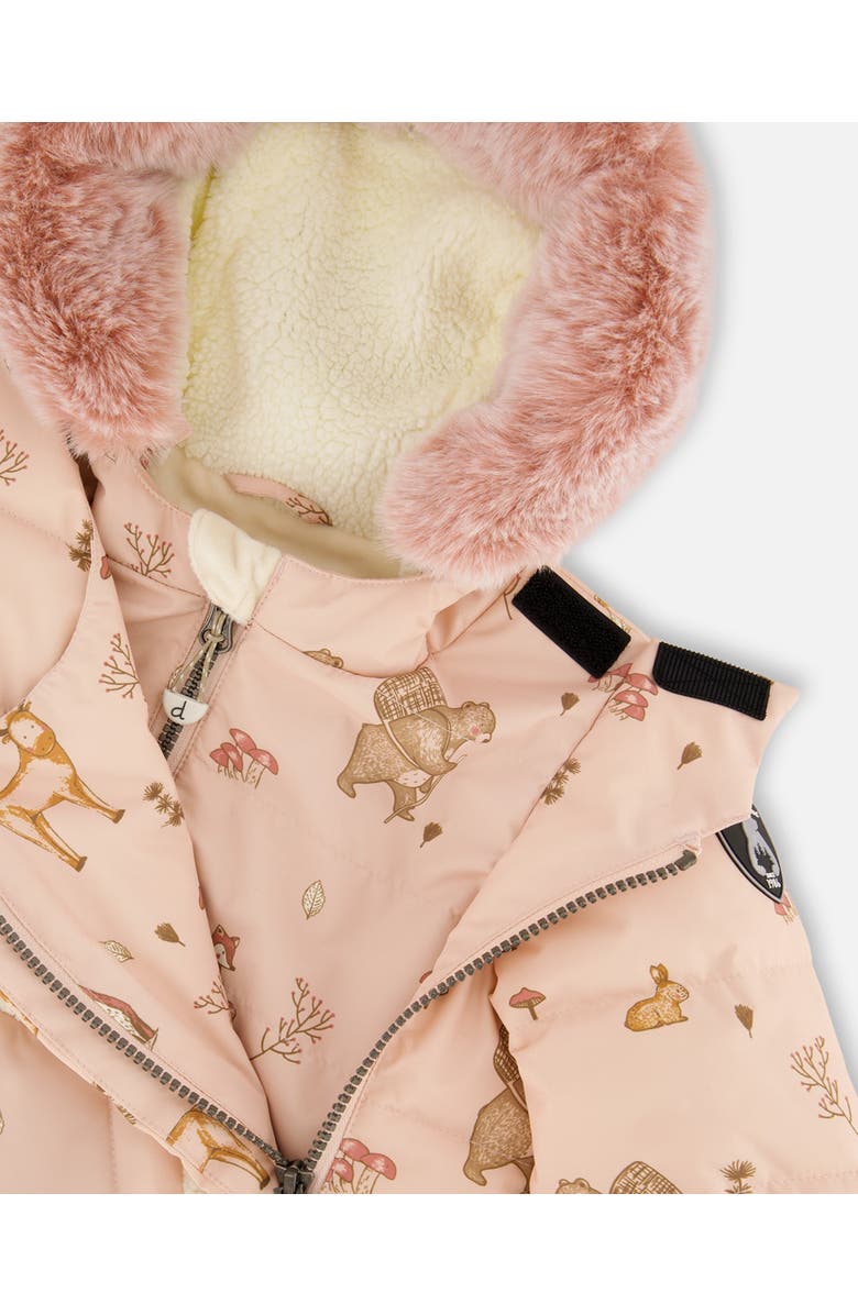 Deux par Deux Two-Piece Snug Snowsuit, Alternate, color, Dusty Pink