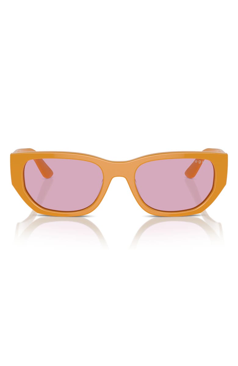 VOGUE 53mm Rectangular Sunglasses, Main, color, 