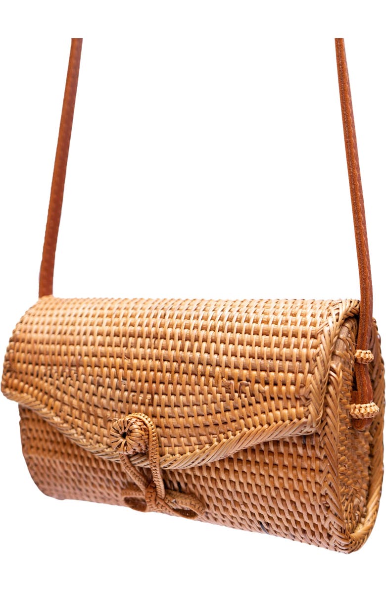 Jelavu Lana Handwoven Rattan Crossbody Bag, Alternate, color, Natural