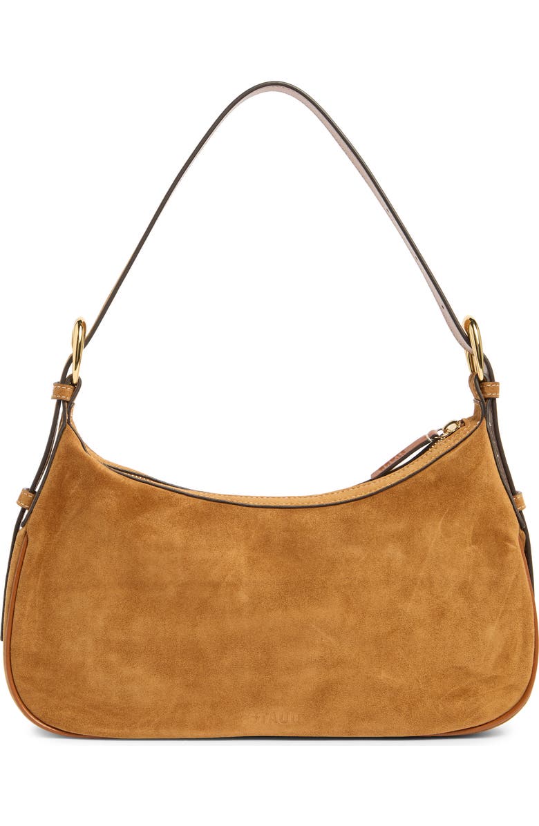 STAUD Pine Leather Shoulder Bag, Alternate, color, Tan