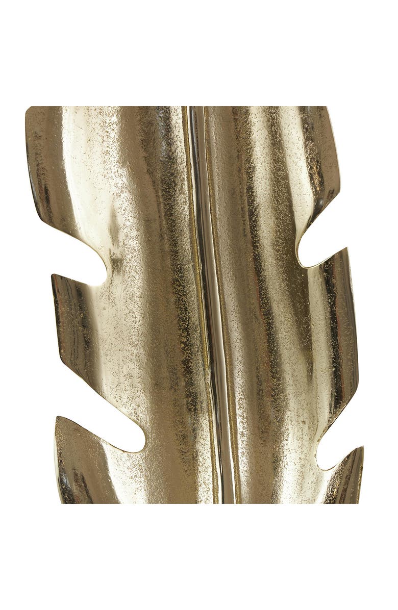 UMA Contemporary Leaf Statue, Alternate, color, Gold