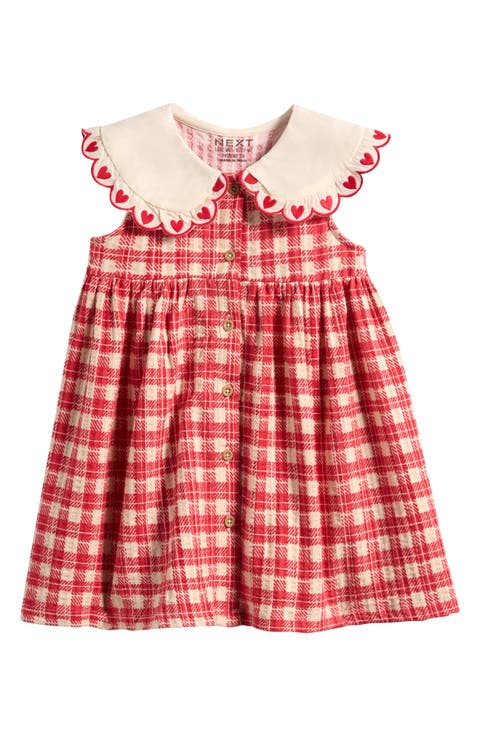 Kids' Gingham Embroidered Dress (Baby, Toddler & Little Kid)