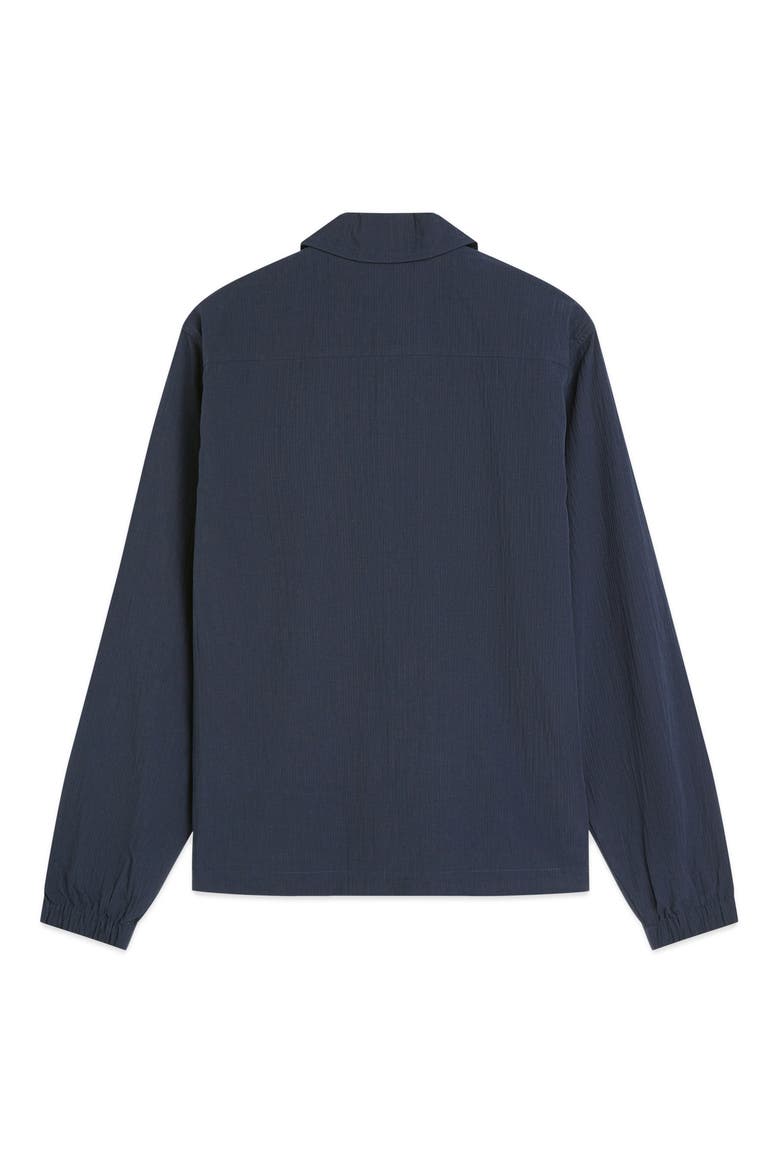 Crinkled Coach Jacket, Alternate, color, SKY CAPTAIN