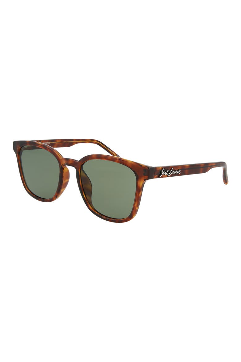 54mm Square Sunglasses, Alternate, color, HAVANA GREEN
