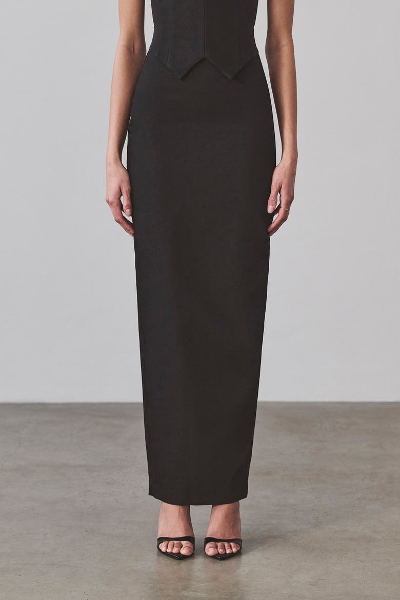 Susie Long Pencil Skirt, Alternate, color, Black
