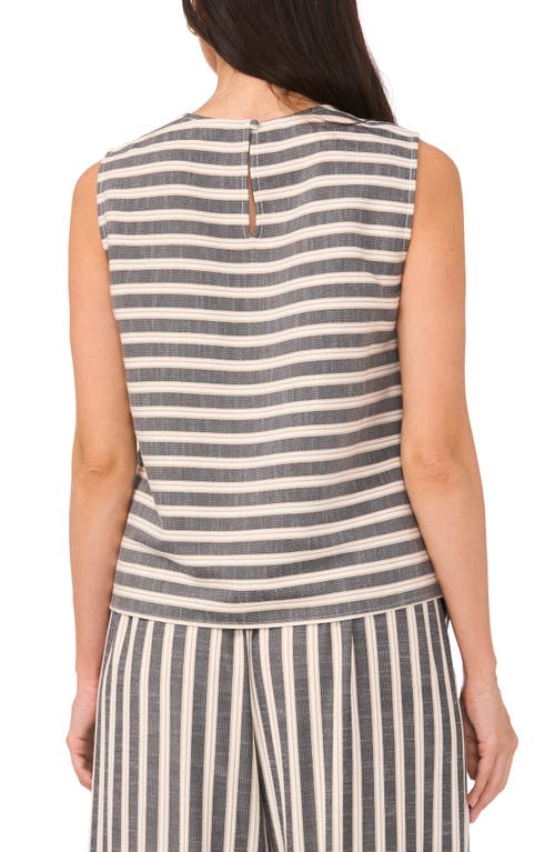 VINCE CAMUTO VINCE CAMUTO STRIPE SLEEVELESS TOP