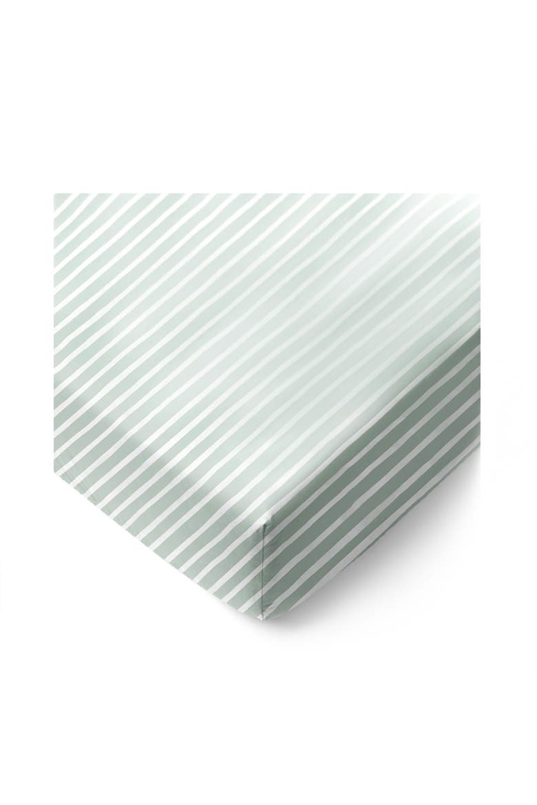 Cotton Jersey Fitted Sheet, Main, color, Mint Trail