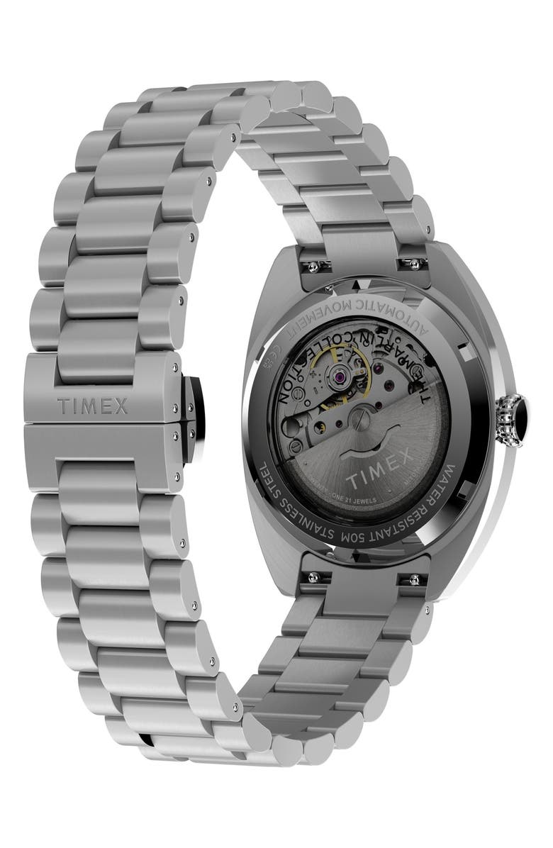 Timex<sup>®</sup> Marlin<sup>®</sup> Draper Automatic Bracelet Watch, 37mm, Alternate, color, Stainless Steel