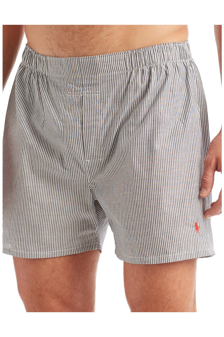 Assorted 5-Pack Woven Cotton Boxers, Alternate, color, MULTICOLOR
