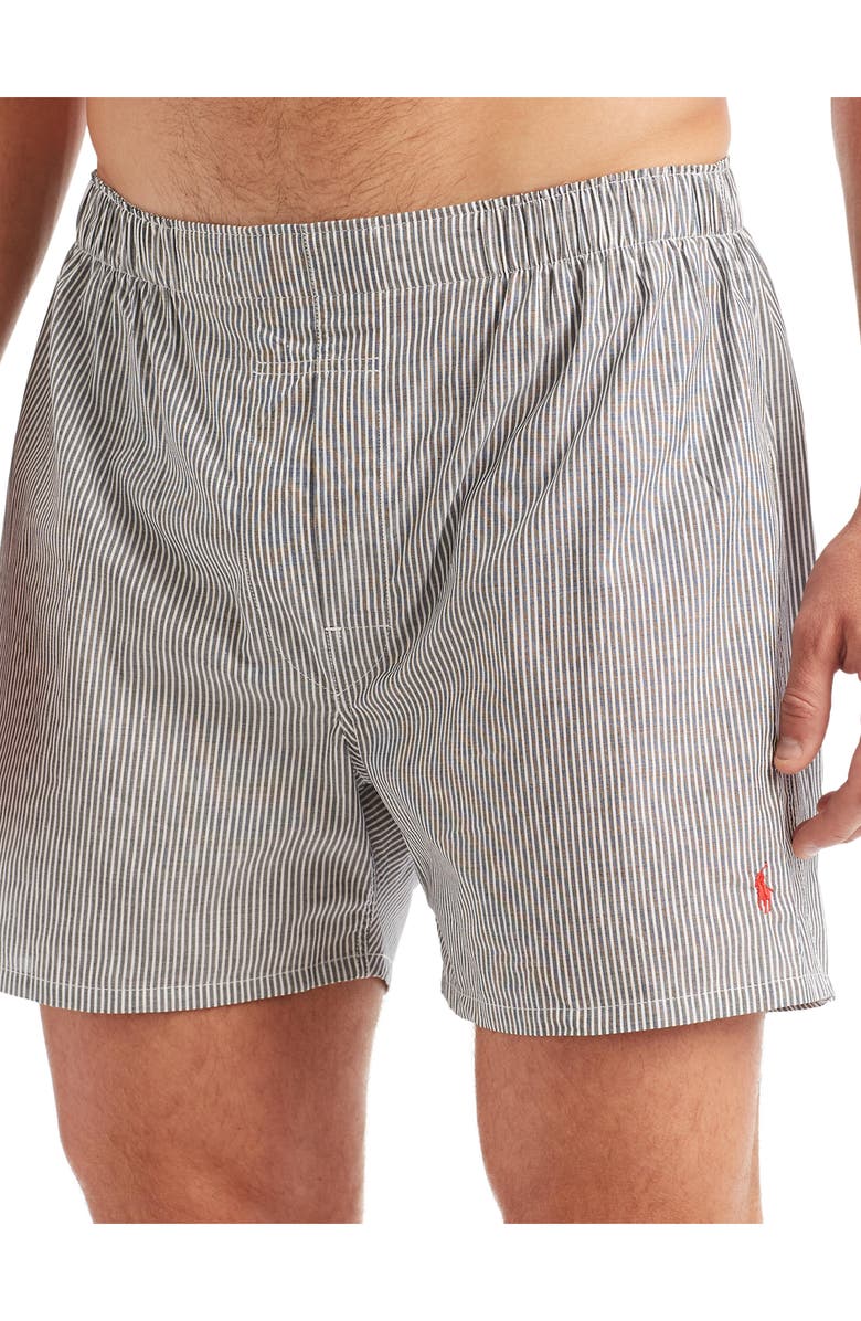 Polo Ralph Lauren Assorted 5-Pack Woven Cotton Boxers, Alternate, color,