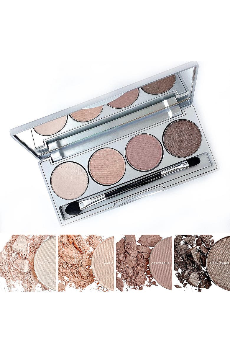 HONEYBEE GARDENS Skinny Dip Refillable Eye Shadow Palette, .18 oz., Main, color, Skinny