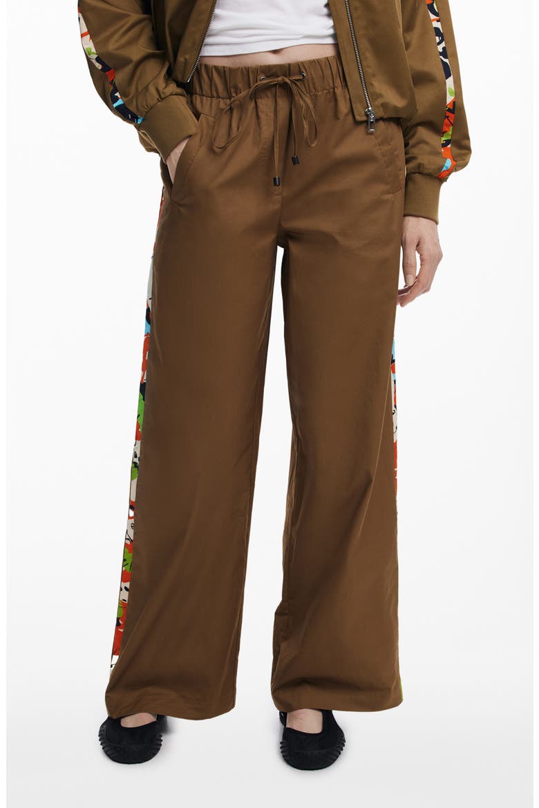 Cotton Drawstring Pants, Main, color, CAMEL