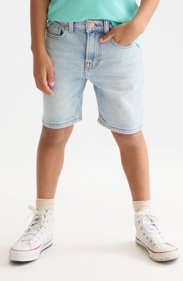 Scotch & Soda The Pitch Loose Kids' Denim Shorts, Alternate, color, Borderland