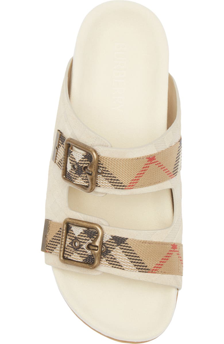Burberry Urchin Slide Sandal, Alternate, color, Beige