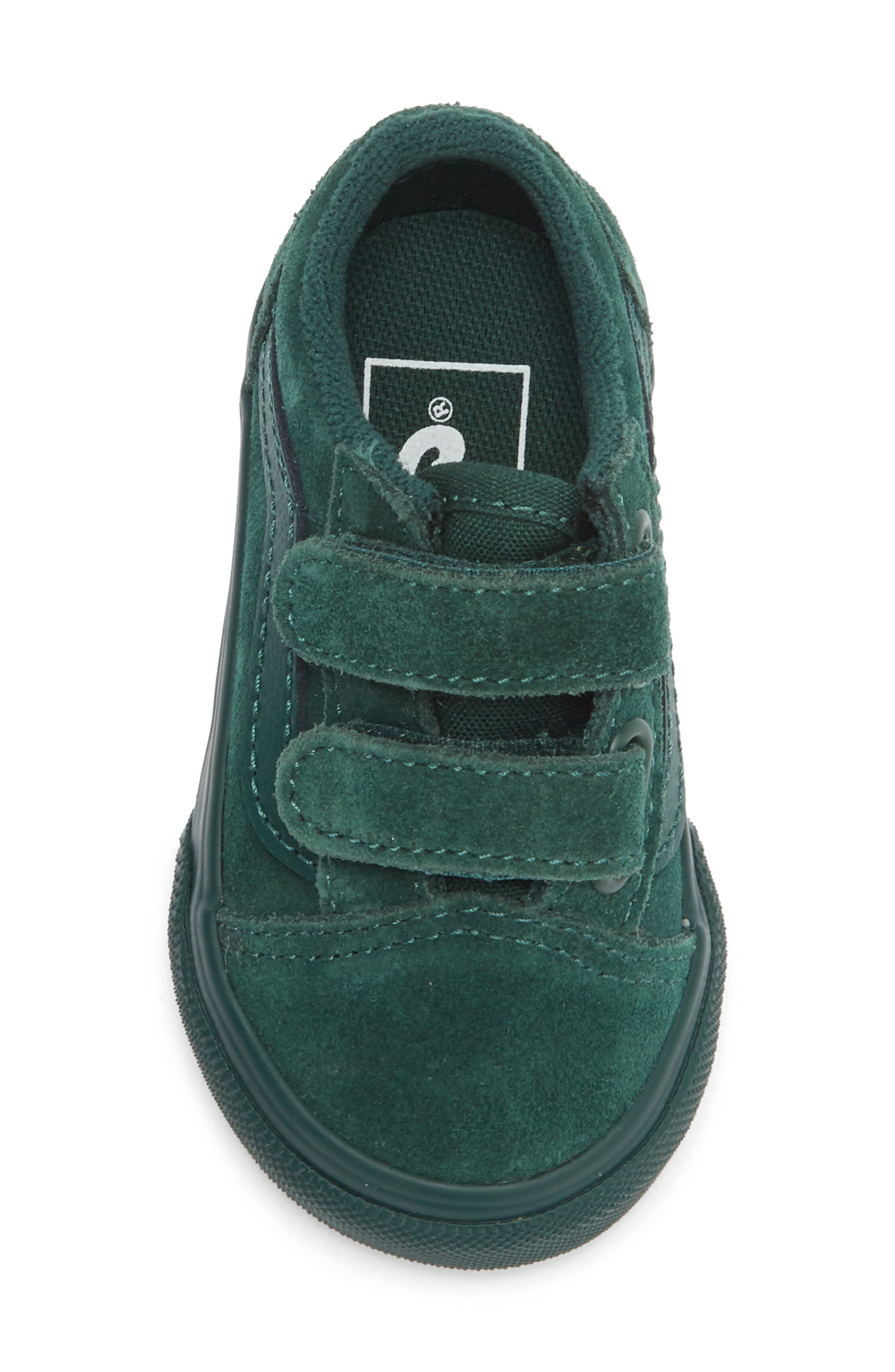 Vans Old Skool V Suede Sneaker, Alternate, color, Suede Emerald