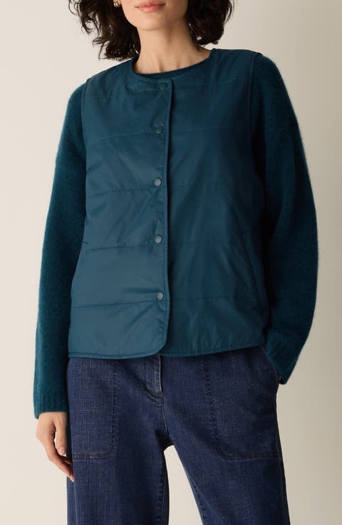 Round Neck Quilted Vest