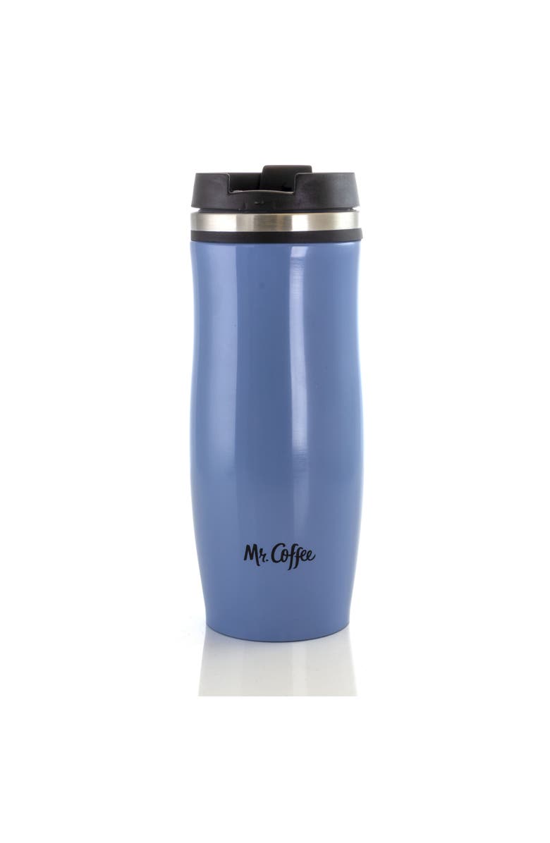 Mr. Coffee 12.5 Ounce Stainless Steel Insulated Thermal Travel Mug Set of 3, Alternate, color, Blue