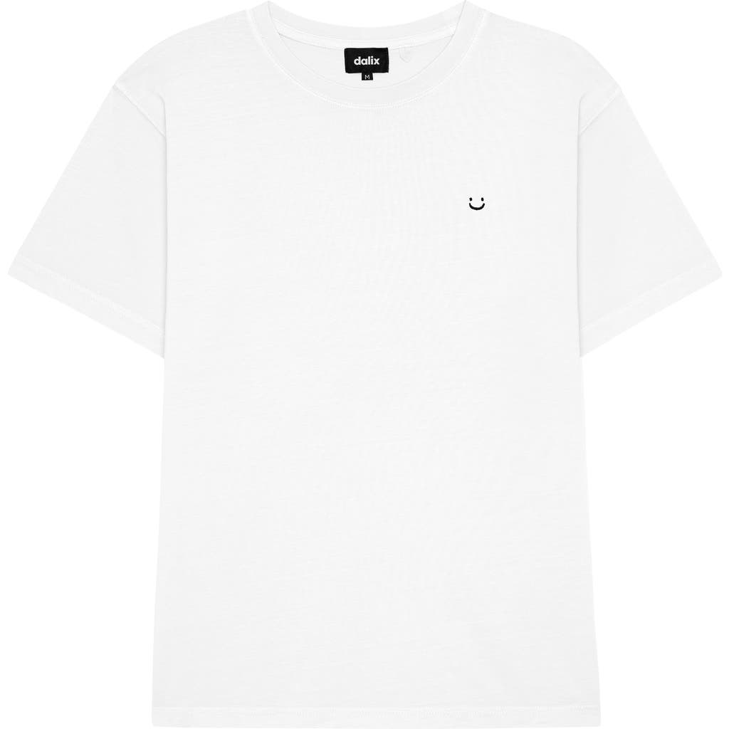 Dalix Mens Lil Smile Midweight Garment Dye Tee