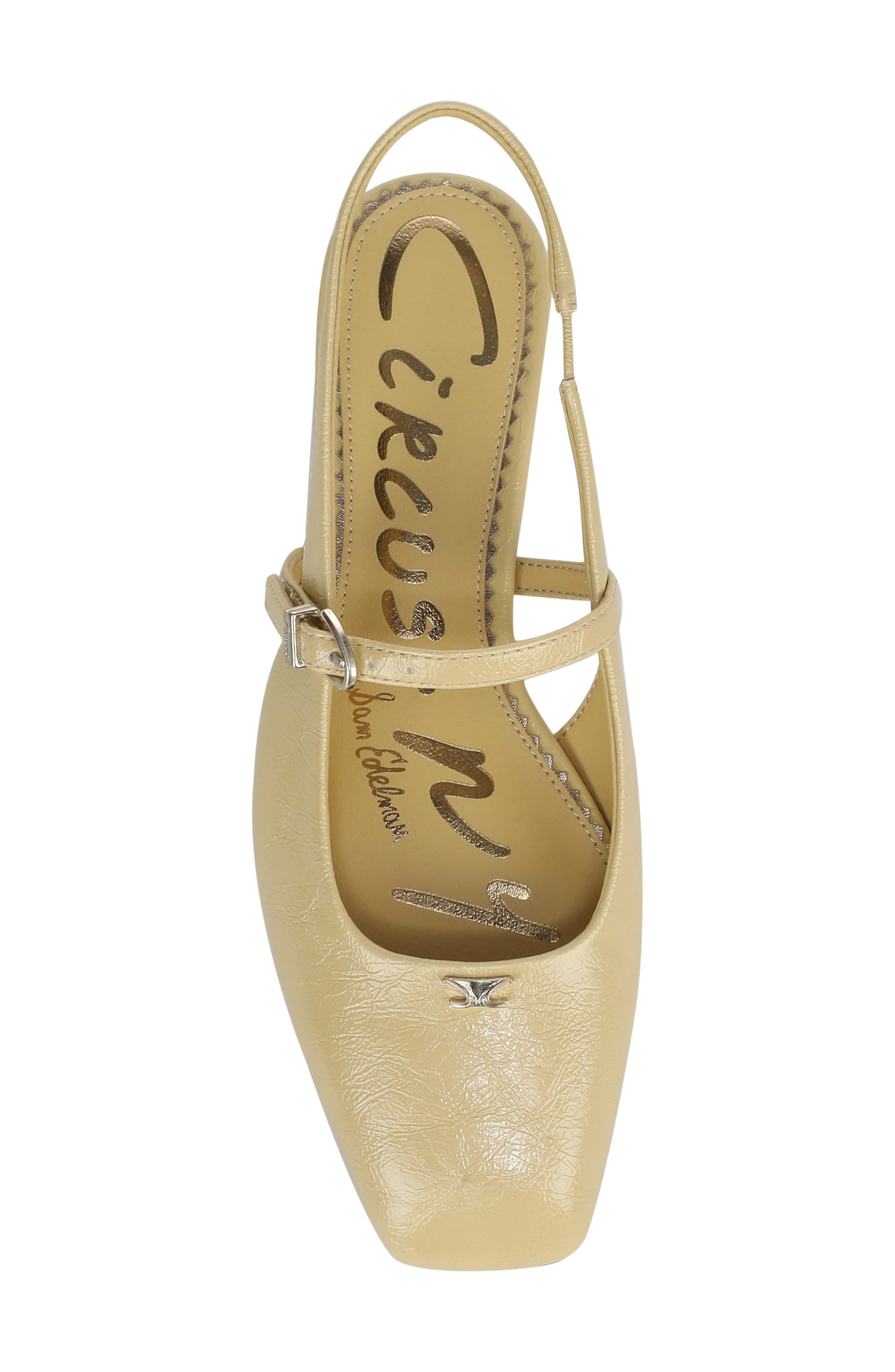 Elara Slingback Flat, Alternate, color, DUSTY YELLOW
