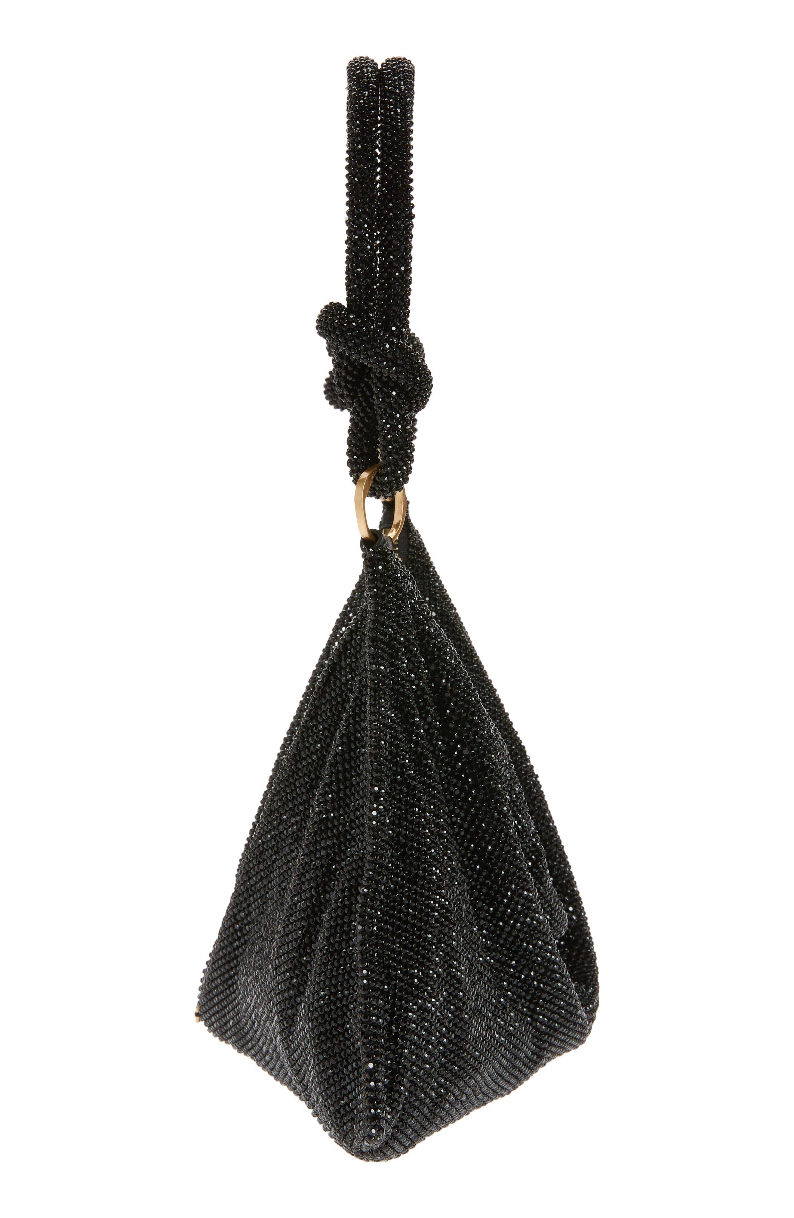 Cult Gaia Mini Hera Rhinestone Shoulder Bag, Alternate, color, 
