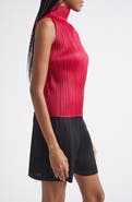 Pleats Please Issey Miyake New Colorful Basics 4 Pleated Sleeveless Top