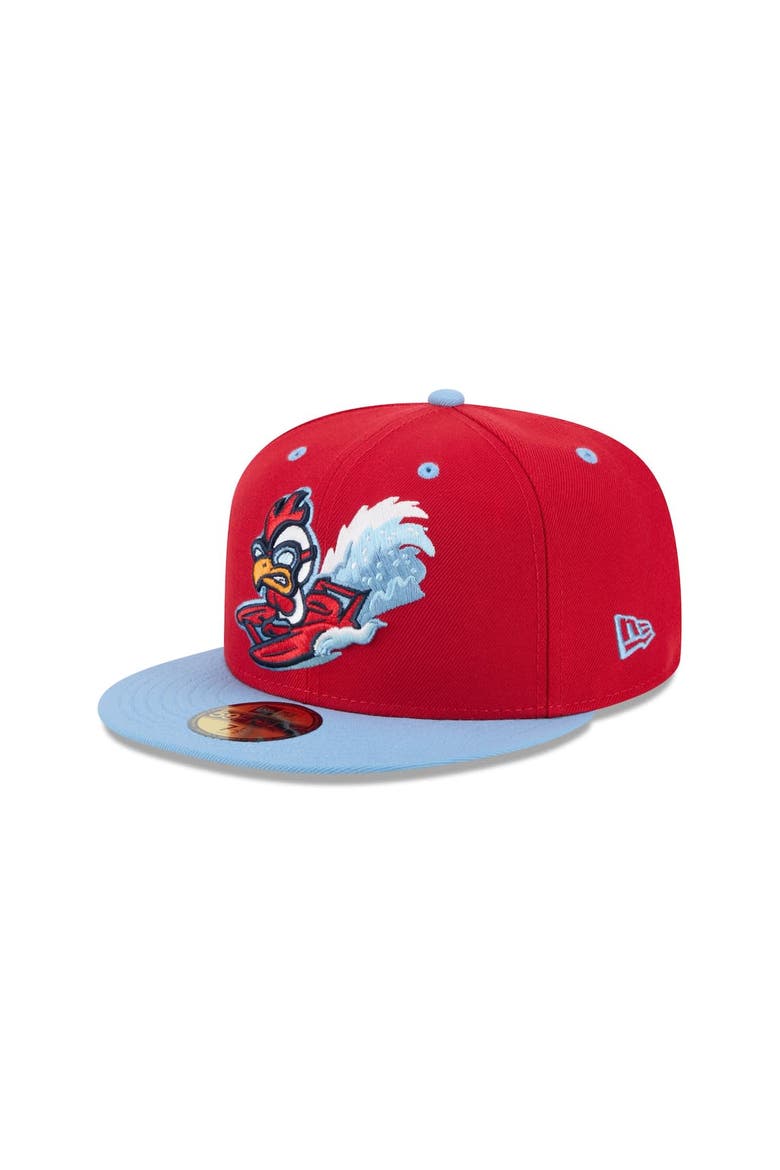 Men's New Era  Red Tri-City Dust Devils Theme Nights 59FIFTY Fitted Hat, Alternate, color, Red