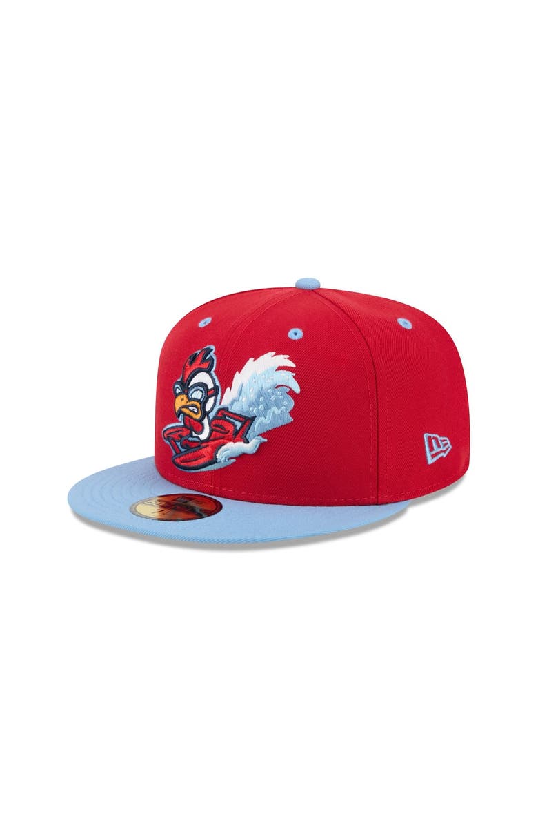 New Era Men's New Era Red Tri-City Dust Devils Theme Nights 59FIFTY Fitted Hat, Alternate, color, Red