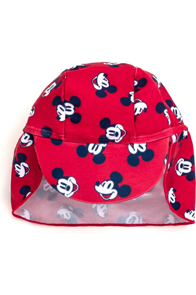 Mickey Mouse 2-Piece Swimwear Sunsuit and Hat Set, Alternate, color, Mickey Red Navy