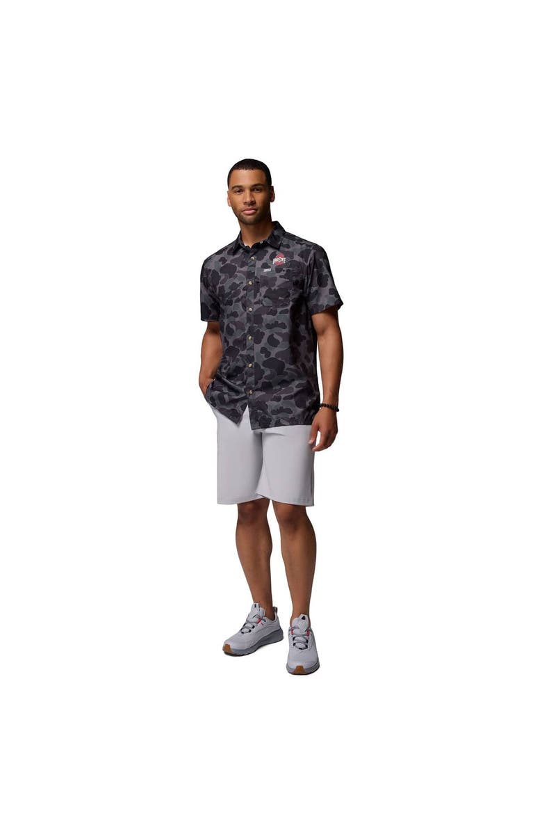 Columbia Men's Columbia Black Ohio State Buckeyes Super Slack Tide Omni-Wick Button-Up Shirt, Alternate, color, Black