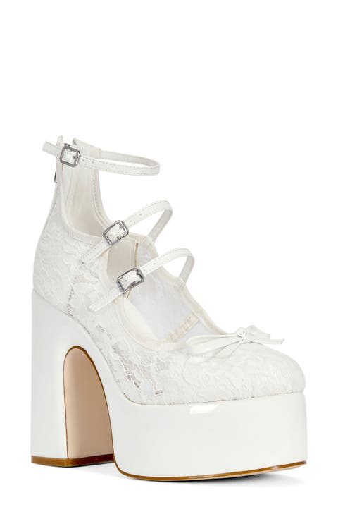 Sprout Platform Ankle Strap Pump (Women)