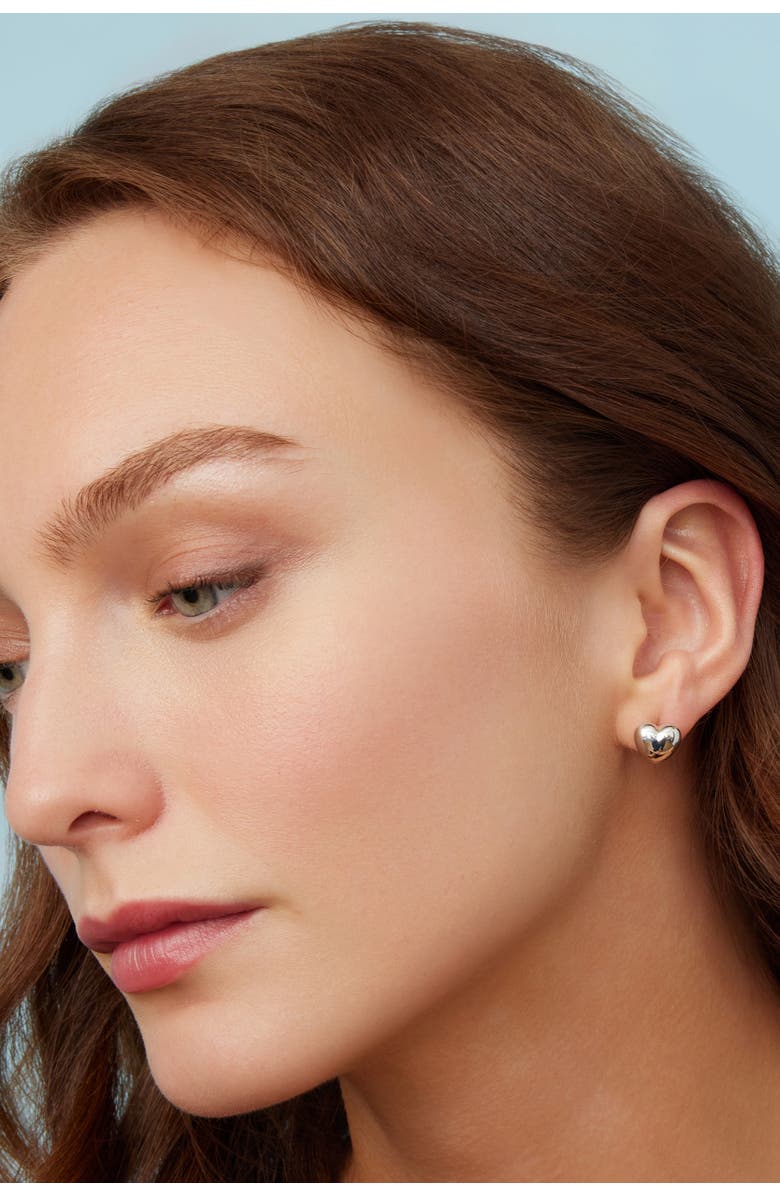 Oradina Lover Studs in Sterling Silver, Alternate, color, Silver