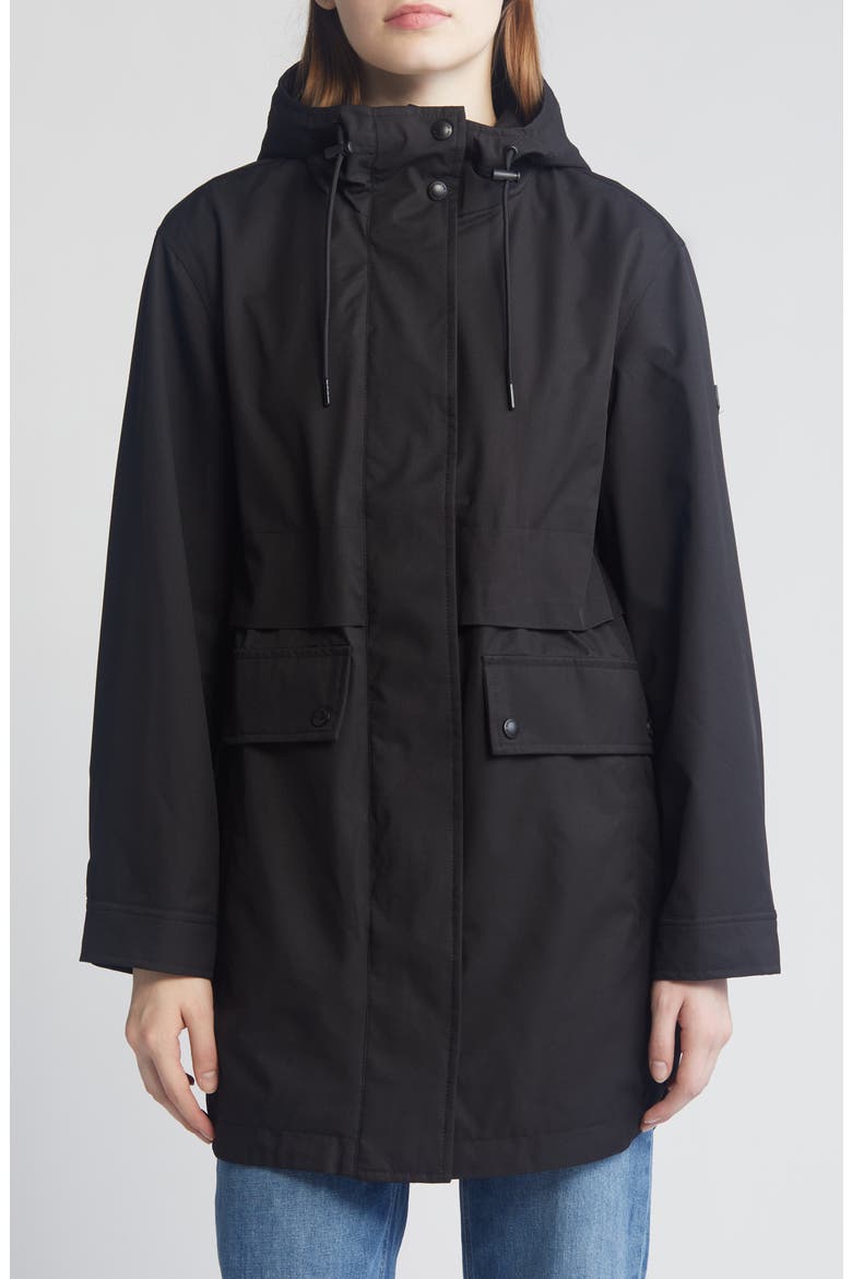 Hooded Jacket, Main, color, BLACK