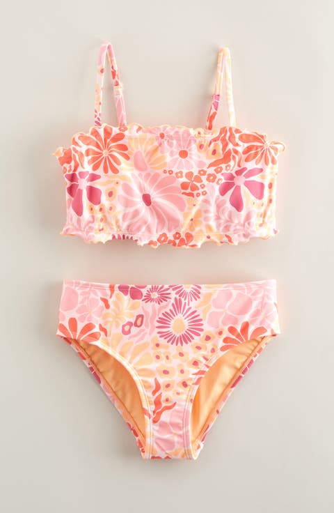 Kids' Lettuce Edge Two-Piece Swimsuit (Big Kid)