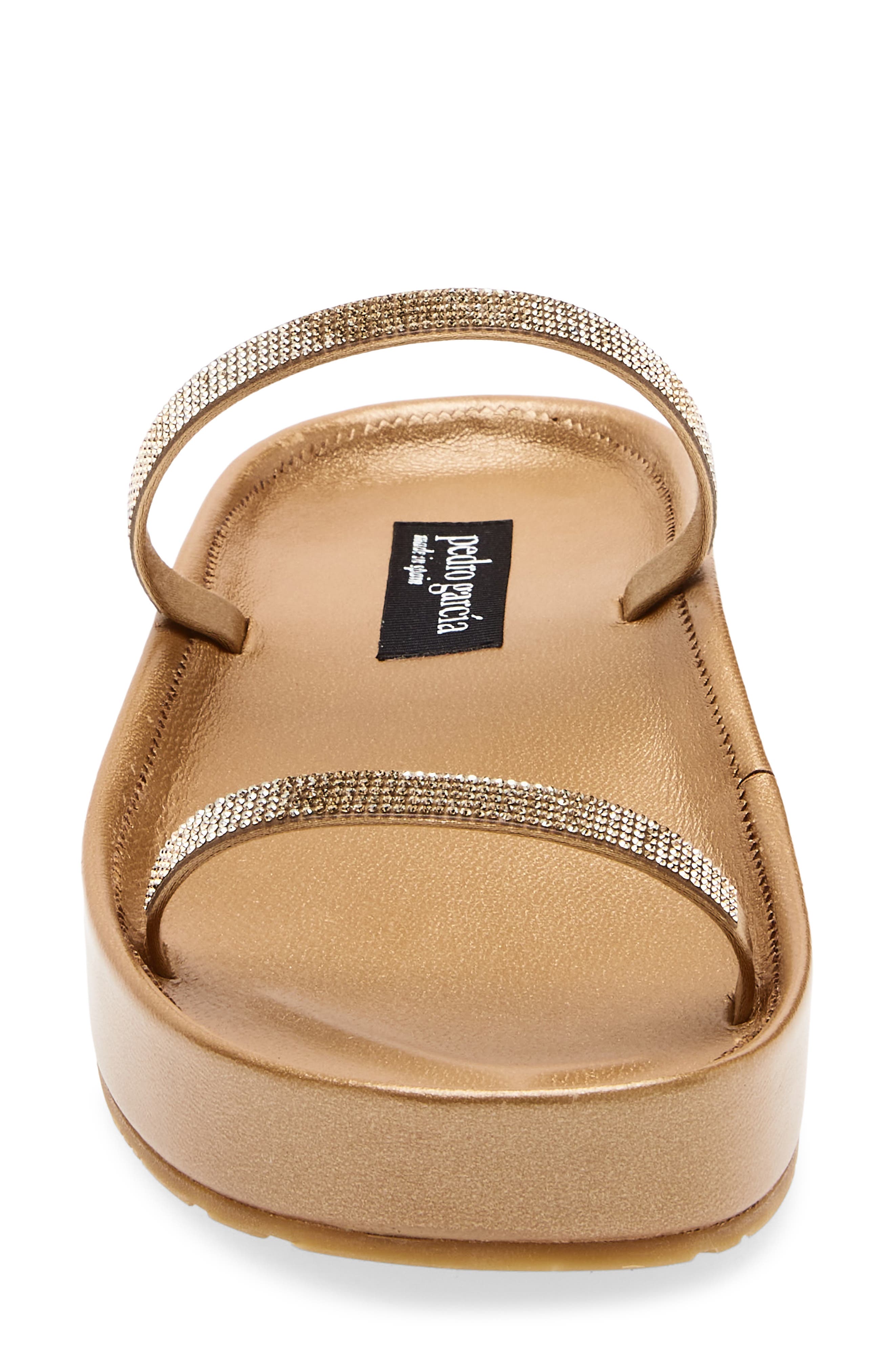 Pedro Garcia Alania Slide Sandal, Alternate, color, Ore Satin