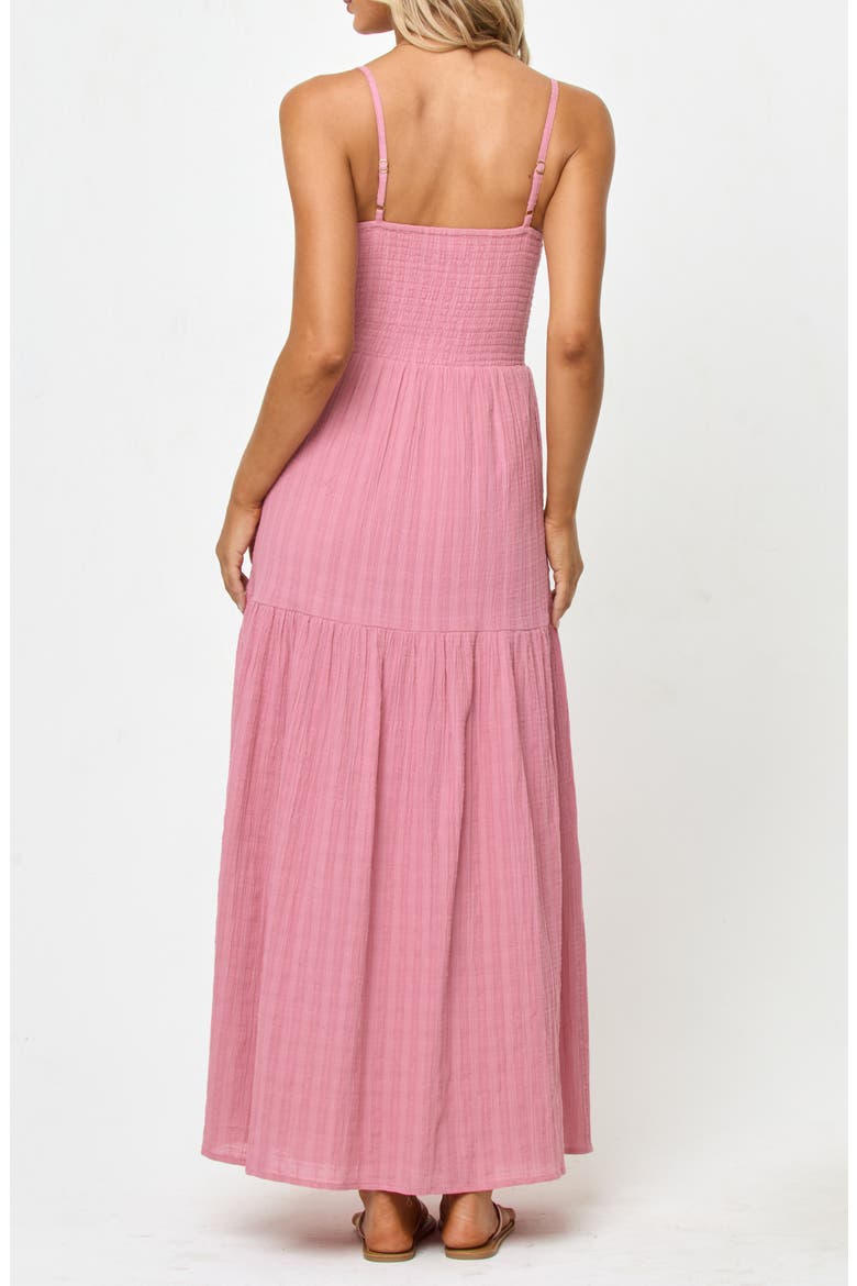 Mallorca Smocked Cover-Up Maxi Dress, Alternate, color, CHERRY BLOSSOM