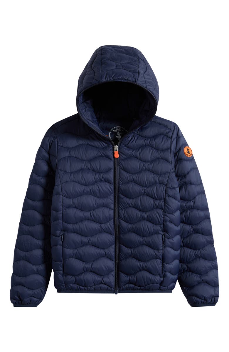 Save The Duck Kids' Baz Nylon Puffer Jacket, Main, color, Navy Blue