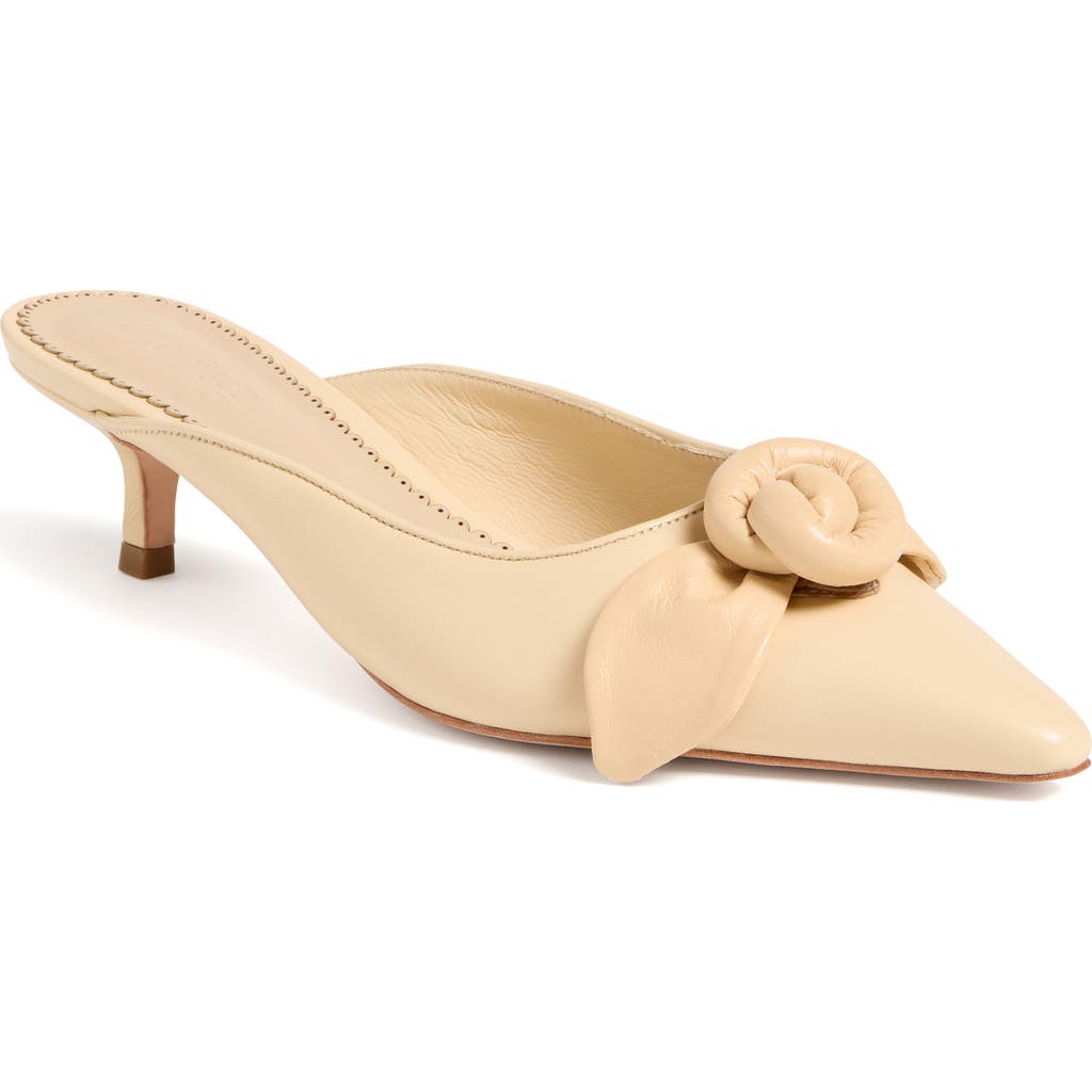 Cinq à Sept Layla Knotted Rose Mule in Beige at Nordstrom, Size 39.5