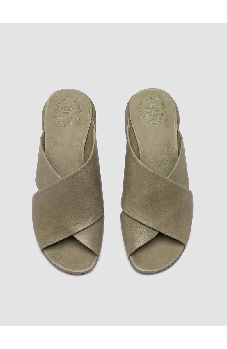 Officine Creative Hadry 007 Genuine Leather Slide Sandal, Alternate, color, Taupe