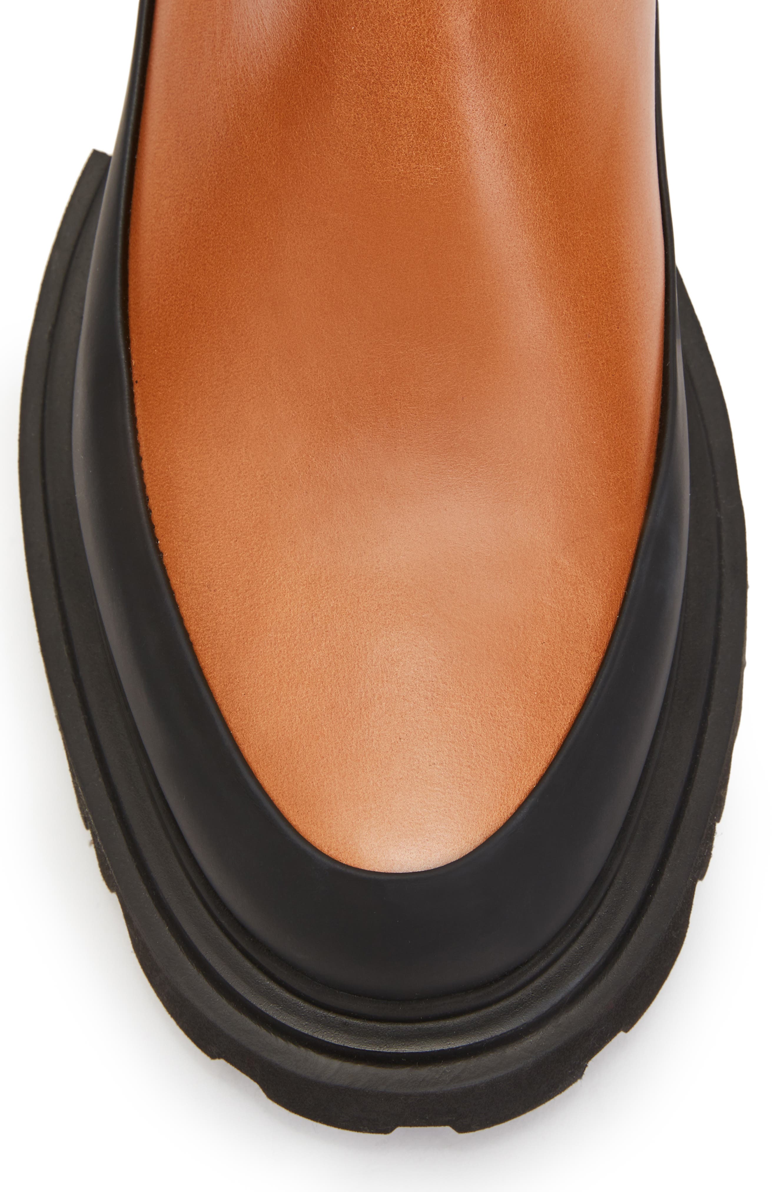 Harlee Lug Sole Chelsea Boot, Alternate, color, TAN BROWN