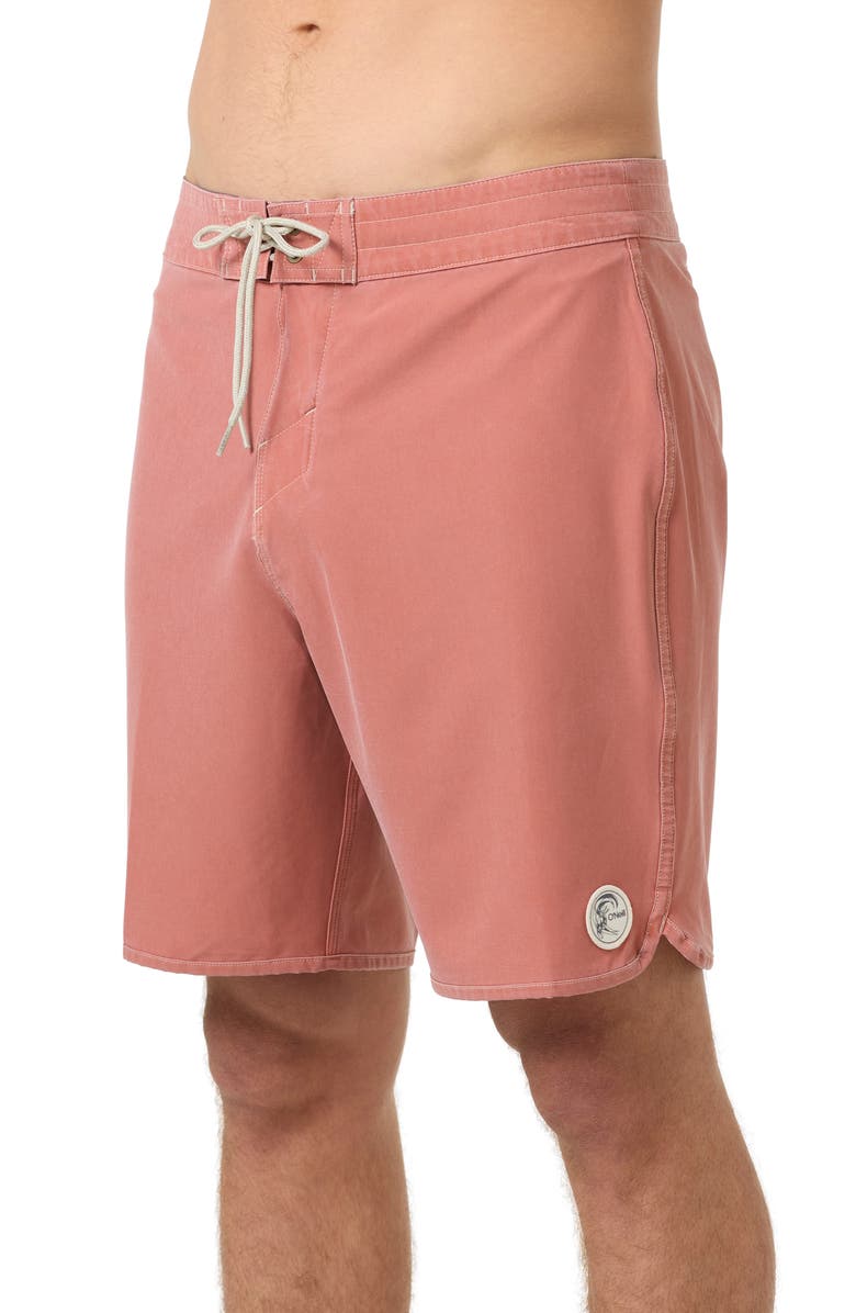 O'Neill OG Pigment Scallop Board Shorts, Alternate, color, Baked Clay
