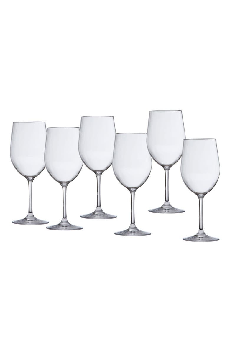Fortessa Set of 6 Outdoor Wine Glasses, Main, color, Clear