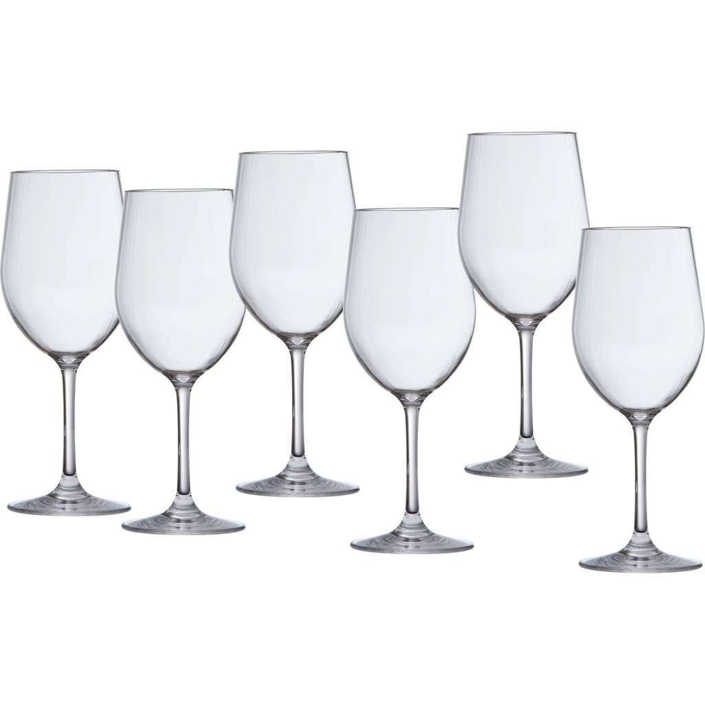 Fortessa Set Of 6 Outdoor Wine Glasses In Transparent